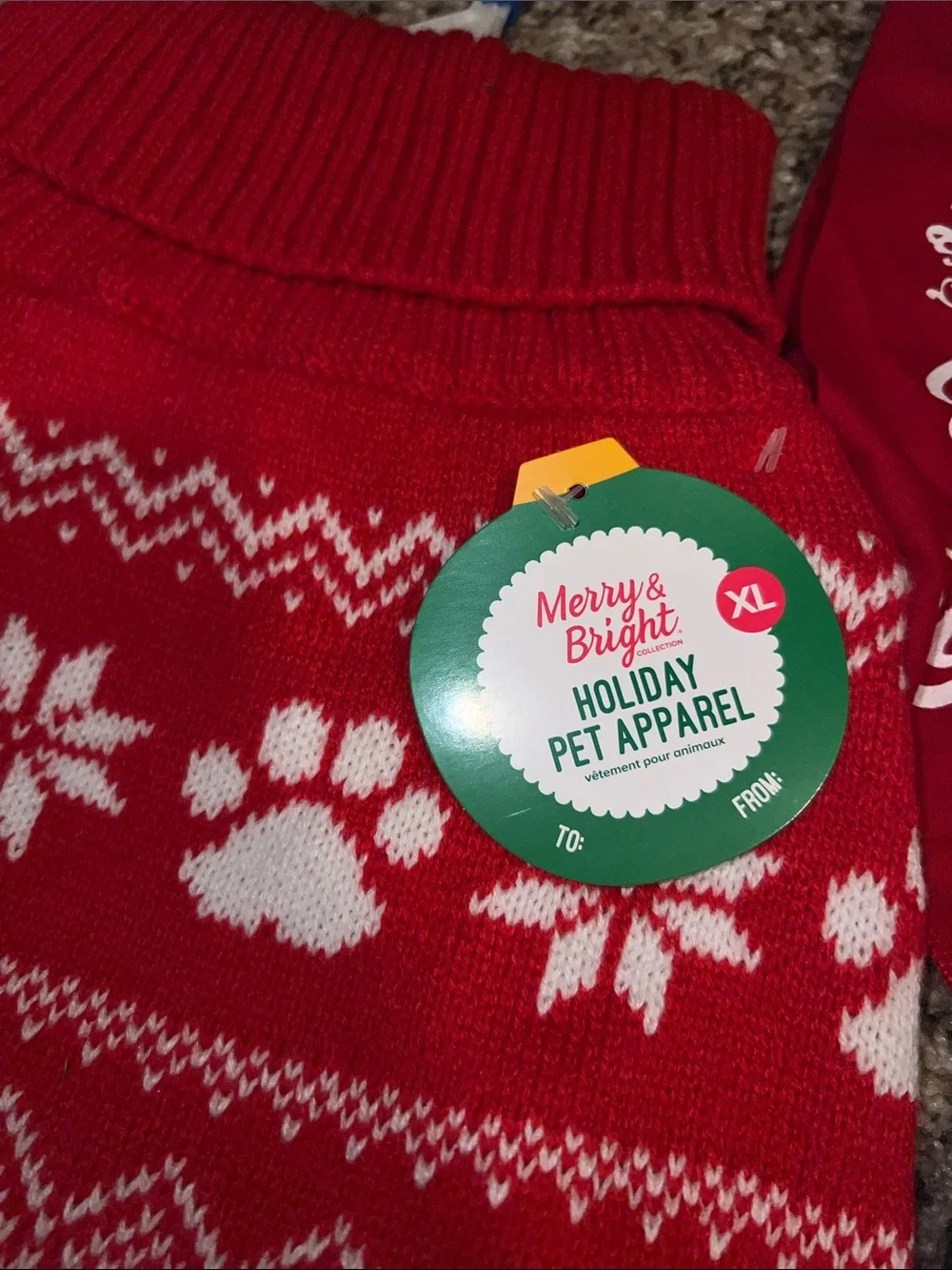 Santa Pawz Holiday Pet Sweaters and bandana